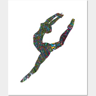 Dancing Ballerina Ballet Dance Silhouette Children's Youth Girls' T-Shirt Posters and Art